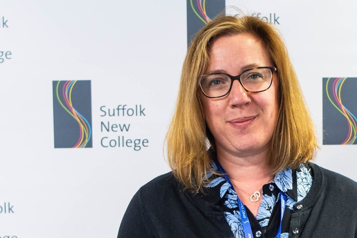Sarah Hancock from Sizewell C at Suffolk New College